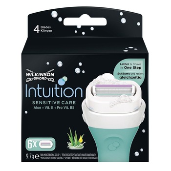 Rezerve aparat de epilat Wilkinson Intuition Sensitive, Femei, 6 buc Rezerve aparat de epilat Wilkinson Intuition Sensitive, Femei, 6 buc