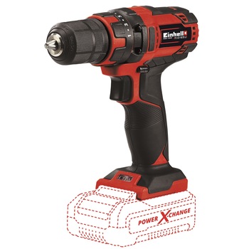 Masina de gaurit si insurubat Einhell Power X-Change TC-CD 18/35 Li - Solo, 18 V, 35 Nm, setari cuplu 21 trepte, livrat fara acumulator si incarcator Masina de gaurit si insurubat Einhell Power X-Change TC-CD 18/35 Li - Solo, 18 V, 35 Nm, setari cuplu 21 trepte, livrat fara acumulator si incarcator