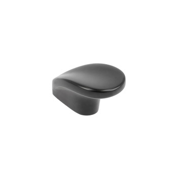 Buton mobila 28x46 mm, negru mat, VENICE Buton mobila 28x46 mm, negru mat, VENICE