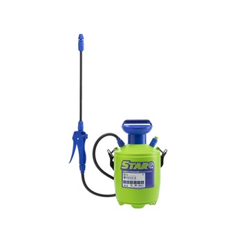 Pulverizator cu presiune manual STAR 5 Epoca, 6.34 l, presiune maxima 3 bar, plastic, Verde/Albastru Pulverizator cu presiune manual STAR 5 Epoca, 6.34 l, presiune maxima 3 bar, plastic, Verde/Albastru