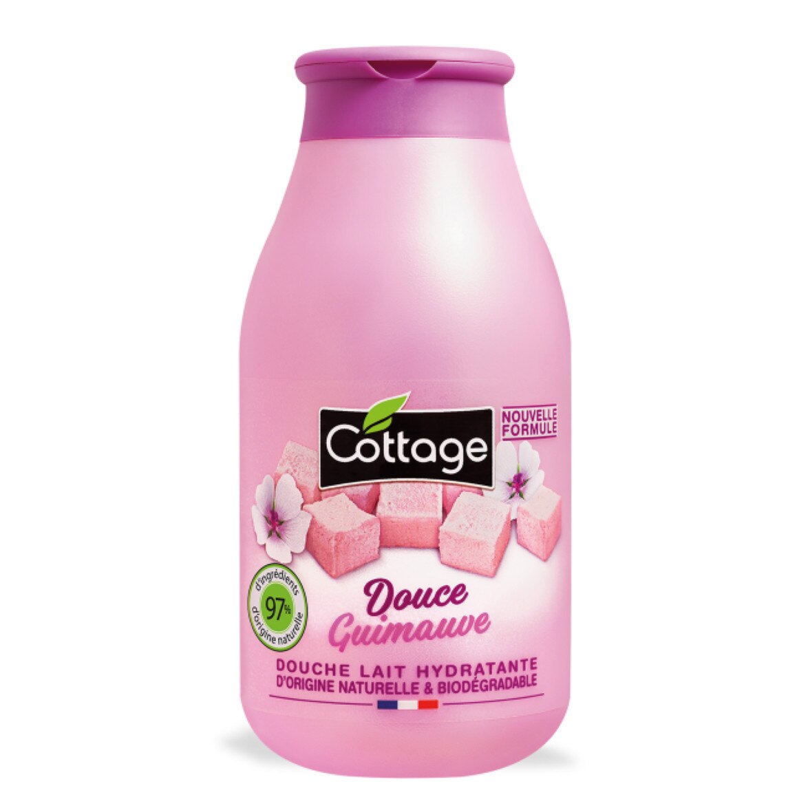 Gel de dus cremos si lapte de baie Cottage cu Marshmallow 250ml