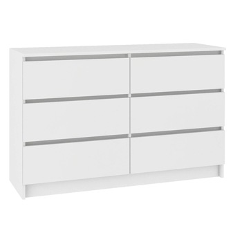 Comoda, 6 sertare, alb, 120 x 77 x 40cm Comoda, 6 sertare, alb, 120 x 77 x 40cm