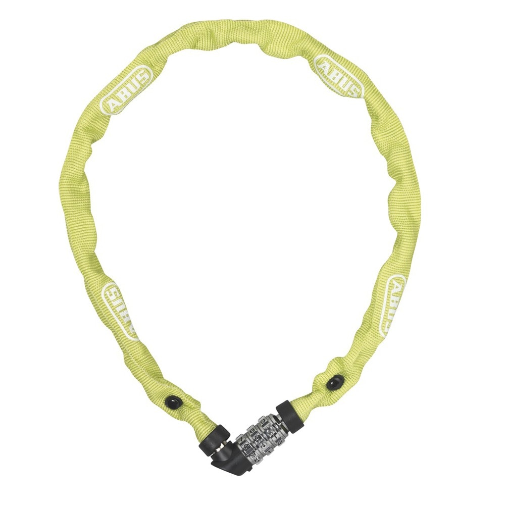 Antifurt bicicleta, lant cu cifru, ABUS 1200/60 Web, otel 4 mm, 60 cm lungime, lime