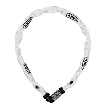 Antifurt bicicleta, lant cu cifru, ABUS 1200/60 Web, otel 4 mm, 60 cm lungime, alb Antifurt bicicleta, lant cu cifru, ABUS 1200/60 Web, otel 4 mm, 60 cm lungime, alb