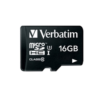 Card de memorie Verbatim MicroSDHC PRO, 16GB, Class 10 + Adaptor Card de memorie Verbatim MicroSDHC PRO, 16GB, Class 10 + Adaptor