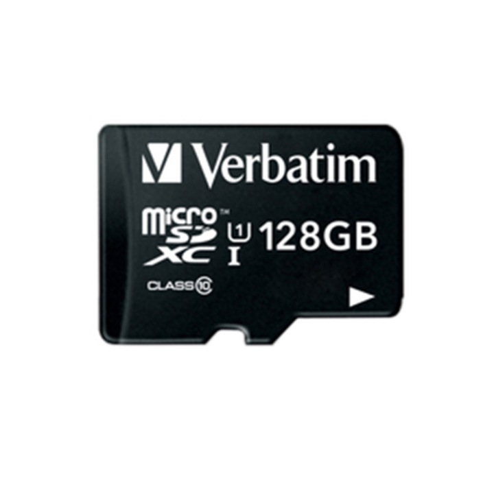 Card de memorie Verbatim MicroSDXC, 128GB, Class 10 + Adaptor