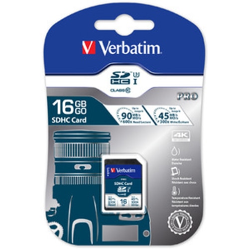Verbatim 16 GB MicroSD Class 10 UHS-I 80 Mb/sec