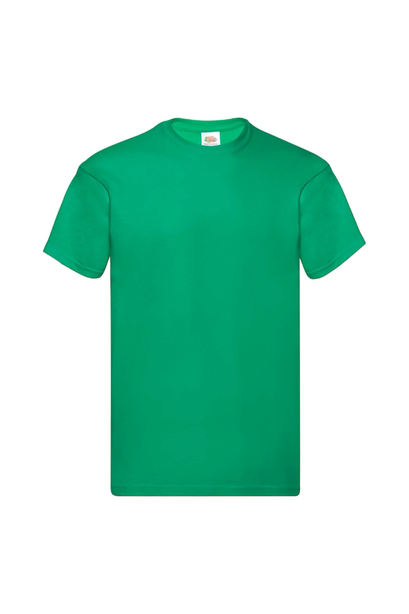 Tricou din bumbac, Original Fruit of the Loom, Verde, Verde