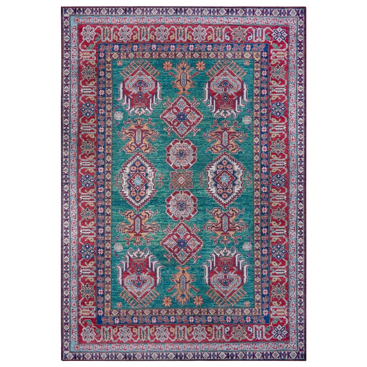 Covor Oriental & Clasic Asmar, Verde/Rosu 120x160, C274-479603