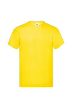 Tricou din bumbac, Original Fruit of the Loom, Galben, Galben Tricou din bumbac, Original Fruit of the Loom, Galben, Galben