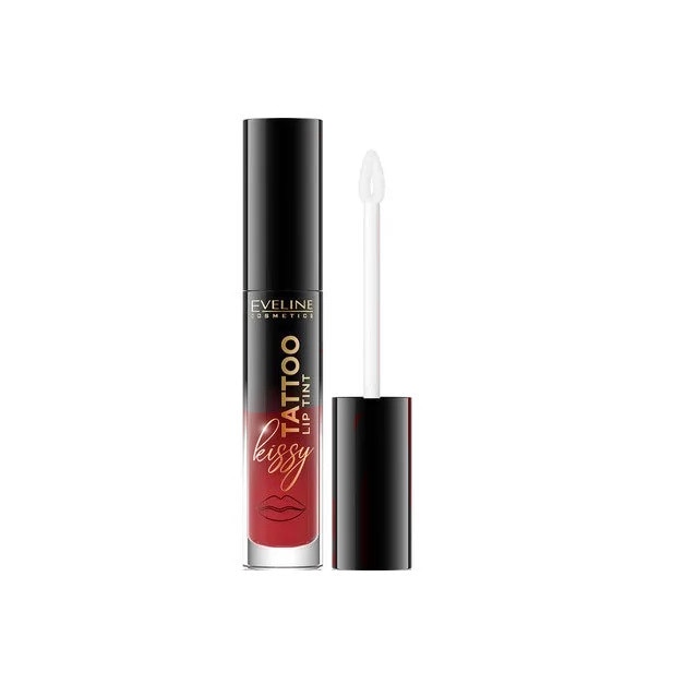Ruj lichid semipermanent Eveline Cosmetics, Kissy Tattoo Lip Tint, 04 Delicate Rosie, 4.5 ml