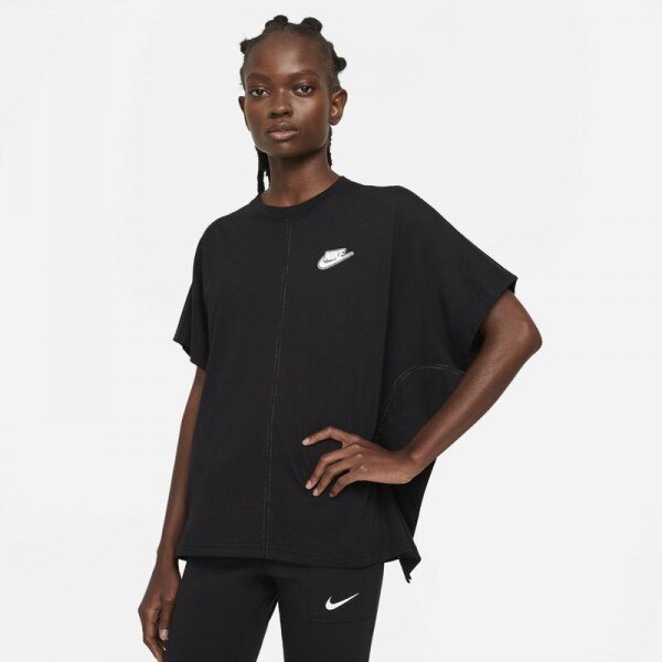 Tricou Nike w nsw ss top earth day, XS INTL, Negru