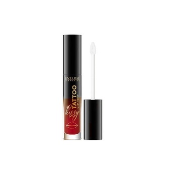 Ruj lichid semipermanent Eveline Cosmetics, Kissy Tattoo Lip Tint, 02 Juicy Red, 4.5 ml Ruj lichid semipermanent Eveline Cosmetics, Kissy Tattoo Lip Tint, 02 Juicy Red, 4.5 ml