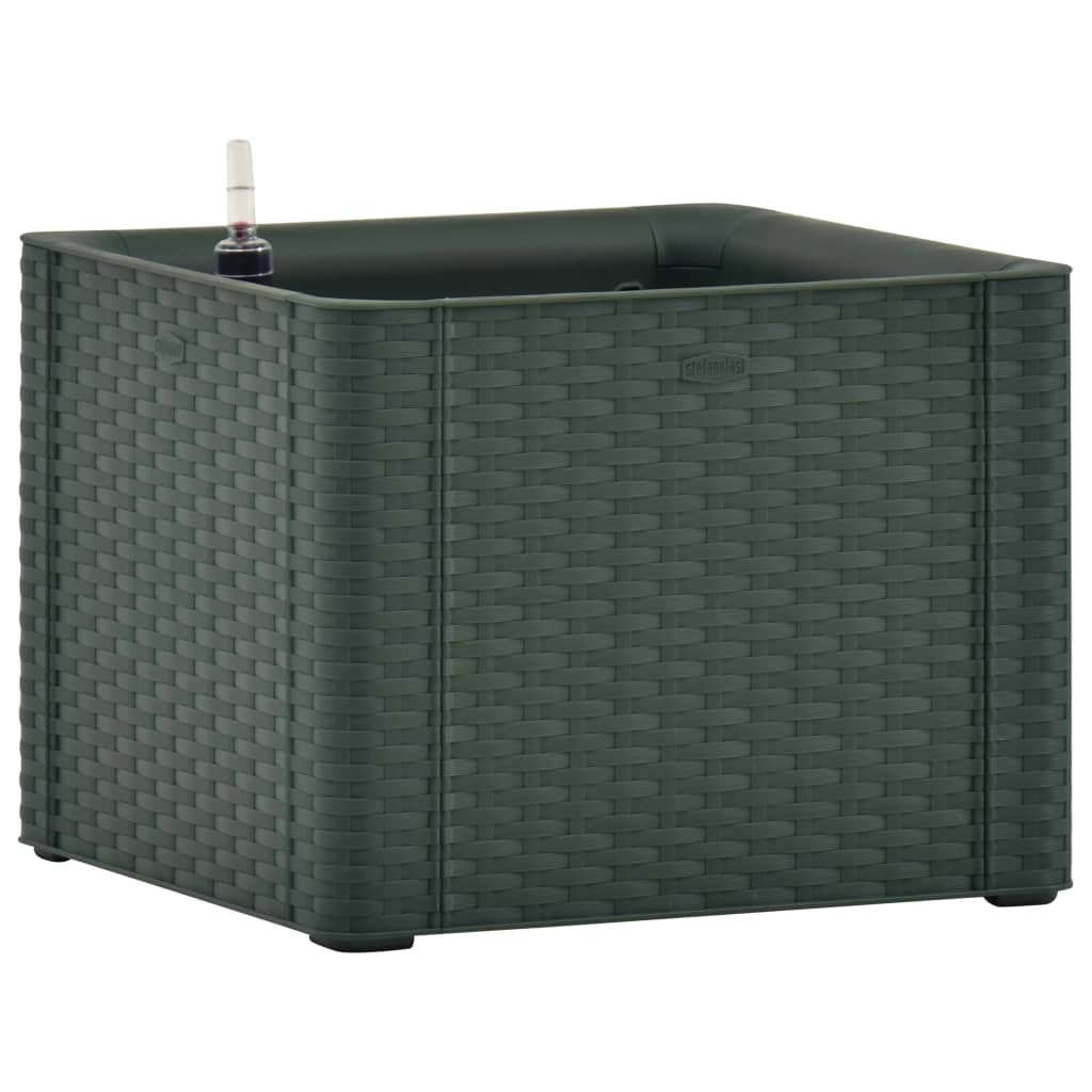 Strat inaltat gradina sistem auto-udare, verde, 43 x 43 x 33 cm