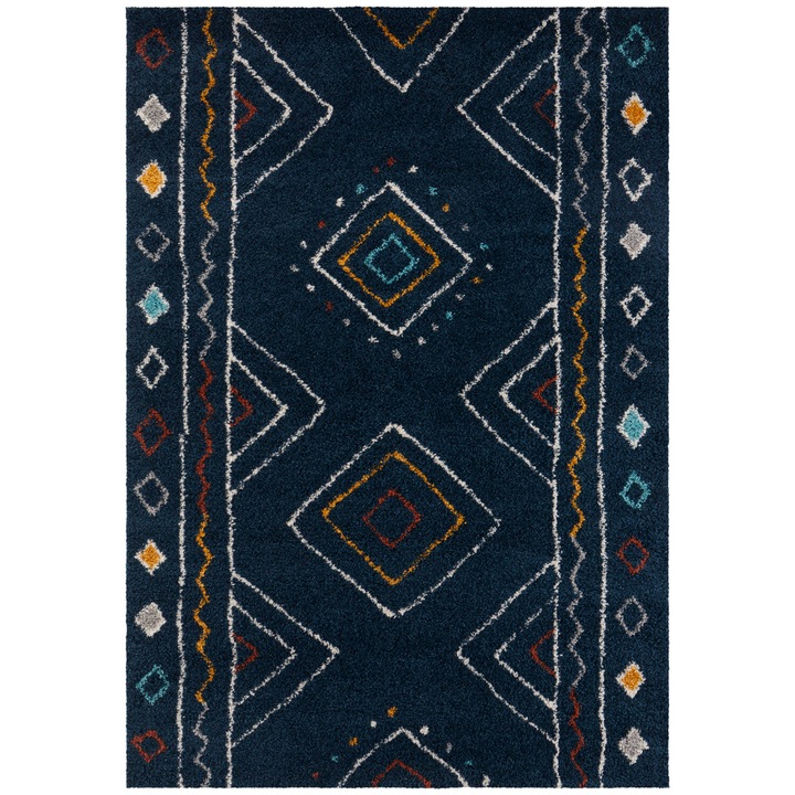 Covor Modern & Geometric Nomadic, Albastru 200x290, C15-475928