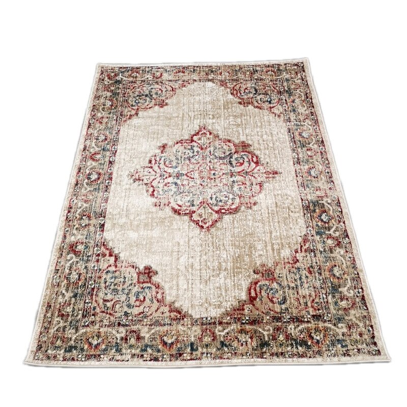 Covor RAKKAS 200 x 290 Bej/Bordo 0142A