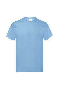 Tricou cu maneca scurta barbati Fruit of the Loom Original, Bumbac, Cyan, Cyan Tricou cu maneca scurta barbati Fruit of the Loom Original, Bumbac, Cyan, Cyan