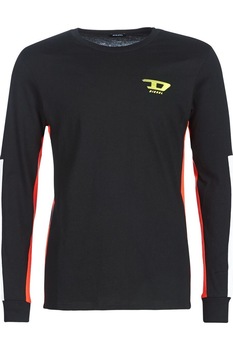 Bluza Barbati Diesel Harus Ls 00SMB3, Negru Bluza Barbati Diesel Harus Ls 00SMB3, Negru