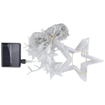 Instalatie cu incarcare solara, LED, Telecomanda, IP65, 3.5 m, Alb cald Instalatie cu incarcare solara, LED, Telecomanda, IP65, 3.5 m, Alb cald