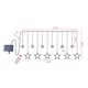 Instalatie cu incarcare solara, LED, Telecomanda, IP65, 3.5 m, Alb cald
