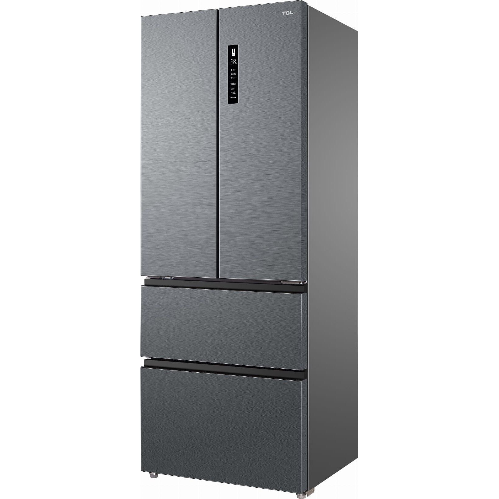 Side by Side TCL RF436GM1110, 442l, NoFrost, Inox