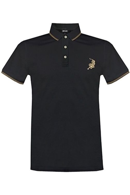 Tricou Polo Barbati Just Cavalli S01GC0440N20557900, Negru, 2XL