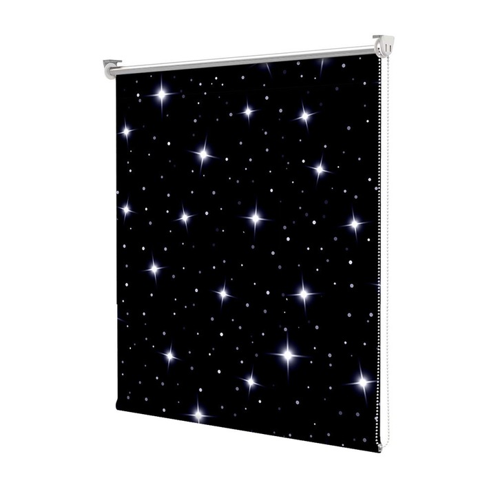 Roleta Art Shade tip Jaluzea cu Rulou si sistem inclus, Art Star, Stele multiple, Pattern, Decoratiuni, Latime 115 cm x Inaltime 190 cm