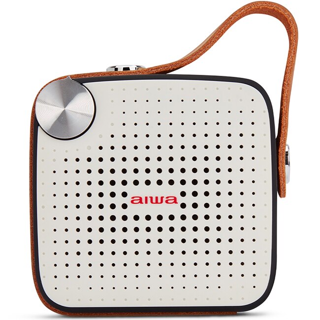 Boxa portabila Aiwa BS-100BK, Bluetooth, Radio, Ipx4, Putere 4W, Alb/Negru