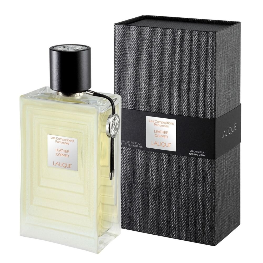 Apa de parfum Lalique, Les Compositions - Leather Copper, Unisex, 100 ml