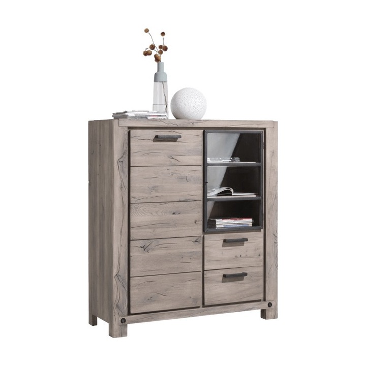 Vitrina Maitre, CESIMEX, 1250x450x1400, Gri