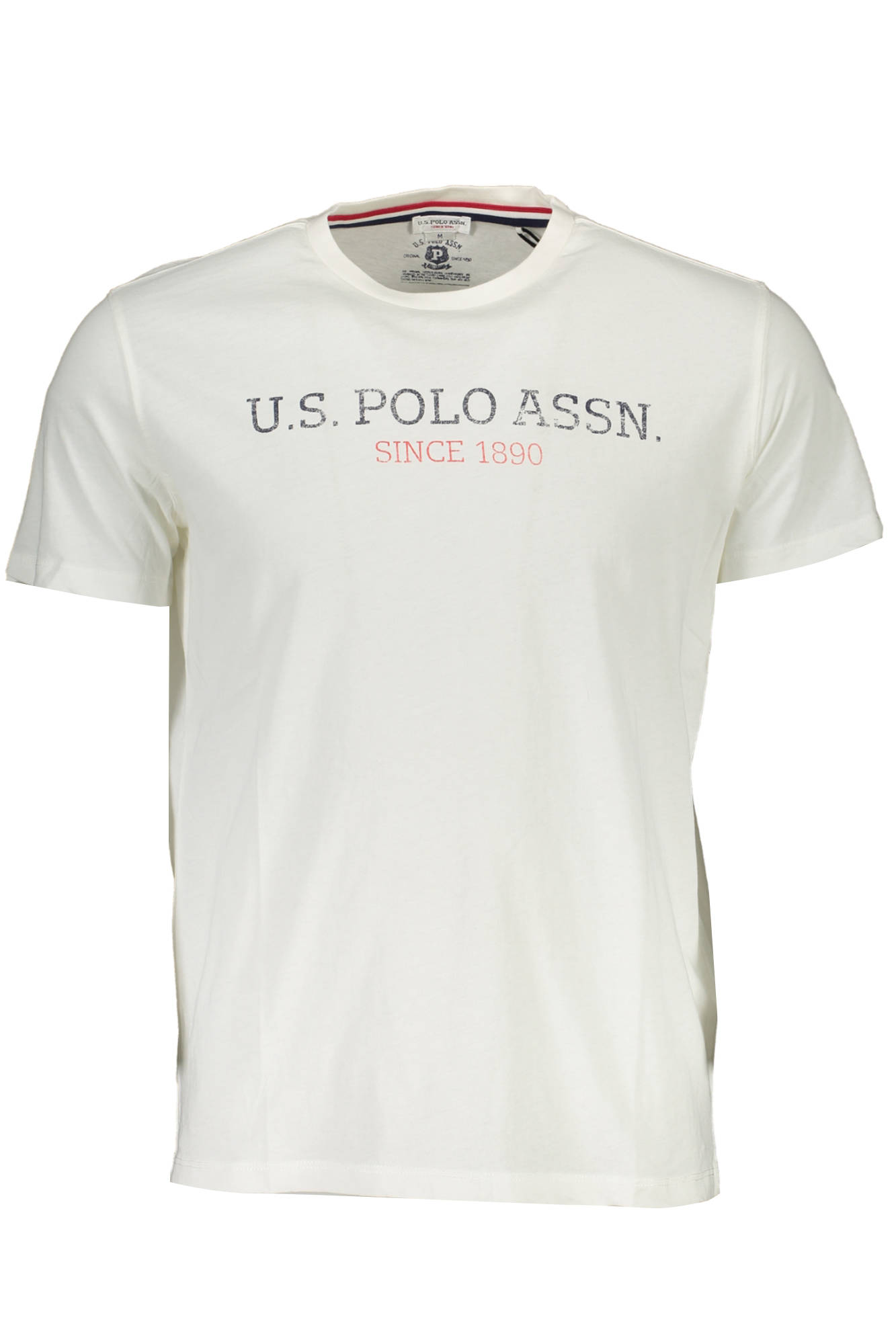 Tricou Barbati, U.S. Polo, 8100550, Logo, Alb, L INTL