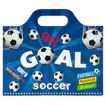 Bloc desen, Zola, coperta cu model fotbal , 50 file, 29x25 cm Bloc desen, Zola, coperta cu model fotbal , 50 file, 29x25 cm