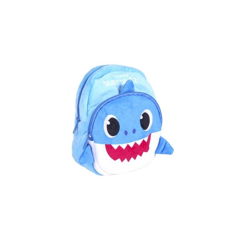Rucsac copii de plus Baby Shark, albastru, 22x18x8 cm
