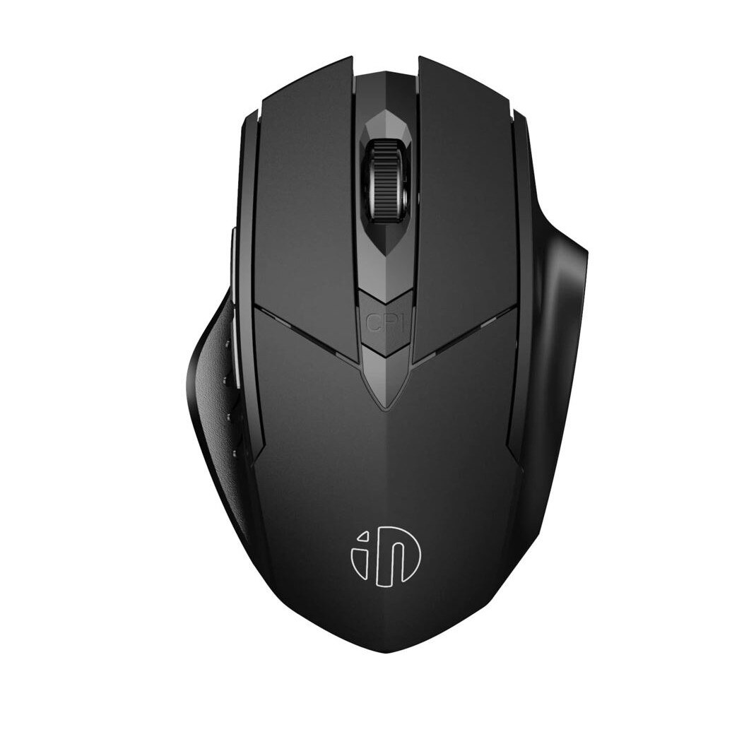 Mouse PM6 Portabil, Reincarcabil, Tri-Mode, Wireless, Bluetooth, Compatibil cu Windows, Mac, iOS, Negru