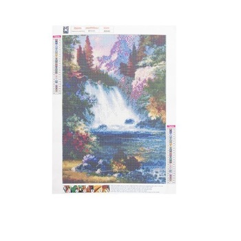 Broderie, Pictura, Mozaic cu Diamante 40 x 30 model Cascada Broderie, Pictura, Mozaic cu Diamante 40 x 30 model Cascada
