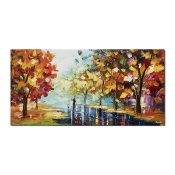 Tablou pictat manual, Artnova - Impreuna pentru totdeauna (1) - 120x60cm pictura ulei pe panza in cutit efect 3D Tablou pictat manual, Artnova - Impreuna pentru totdeauna (1) - 120x60cm pictura ulei pe panza in cutit efect 3D