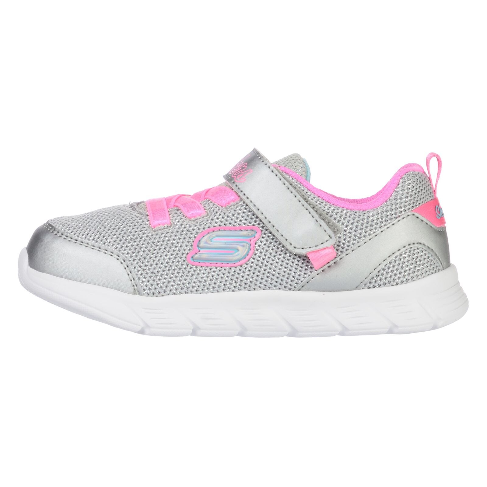 Pantofi sport Skechers Comfy Flex - Moving On 302107NSLHP Copii Argintiu