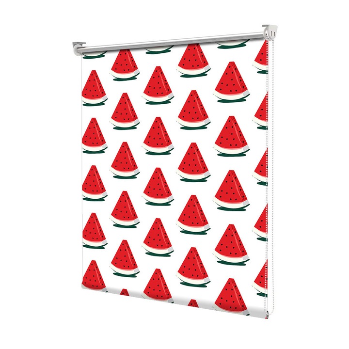 Roleta Art Shade tip Jaluzea cu Rulou si sistem inclus, Art Star, Felii de pepene rosu, Pattern, Decoratiuni, Latime 115 cm x Inaltime 190 cm