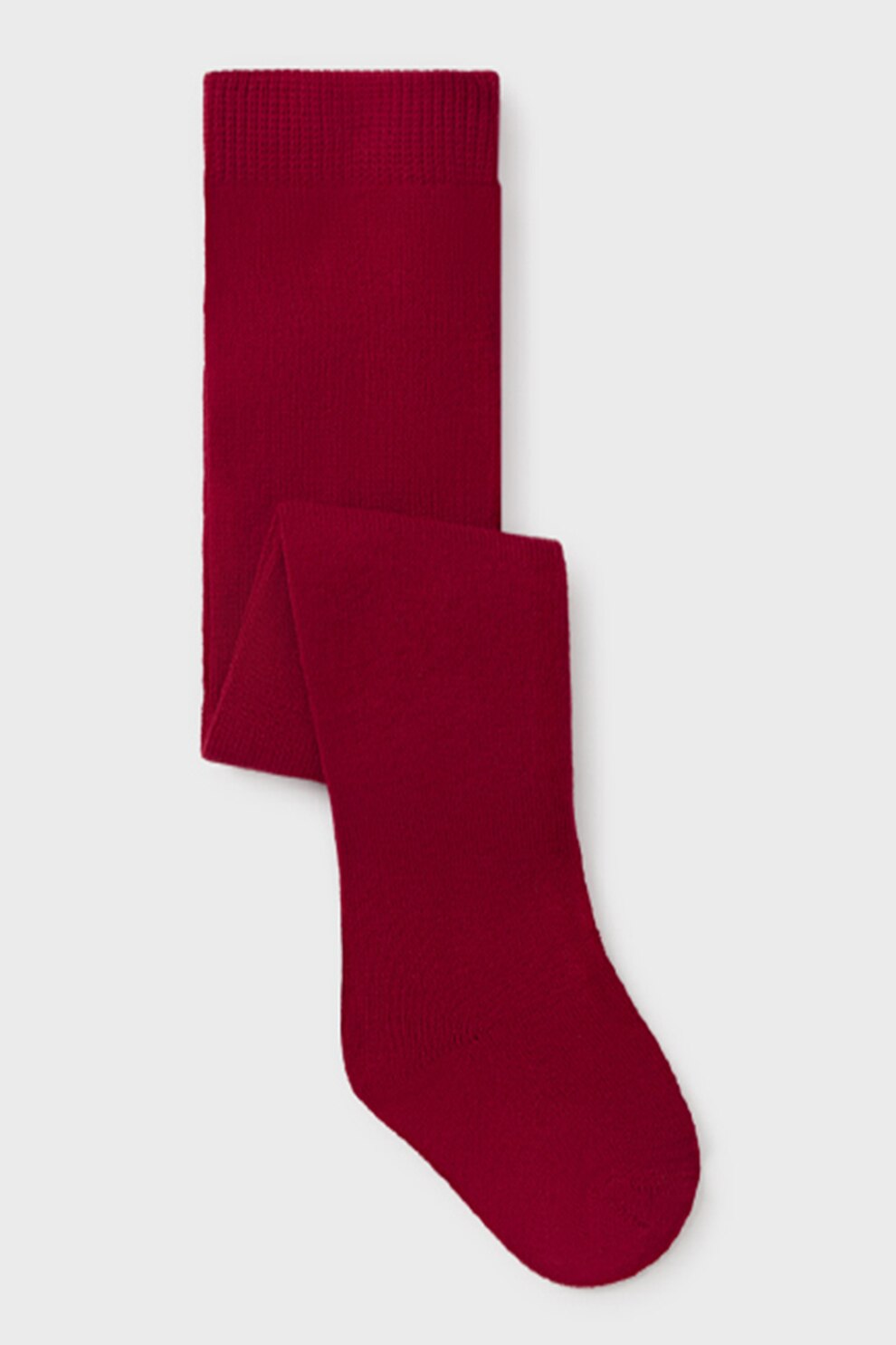 Mayoral, Dres tricotat cu banda elastica in talie, Rosu inchis, 80 CM