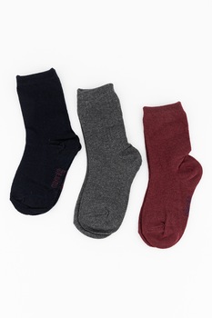 Mayoral, Set de sosete din amestec de bumbac - 3 perechi, Bleumarin inchis/rosu inchis/gri inchis Mayoral, Set de sosete din amestec de bumbac - 3 perechi, Bleumarin inchis/rosu inchis/gri inchis