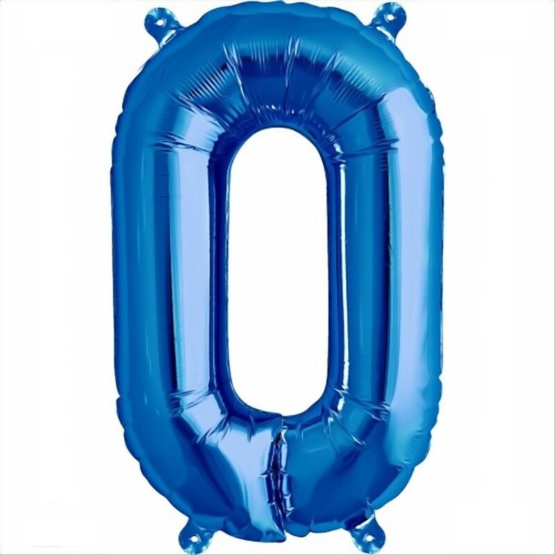 Balon folie litera O mini albastre , 41 cm, Northstar