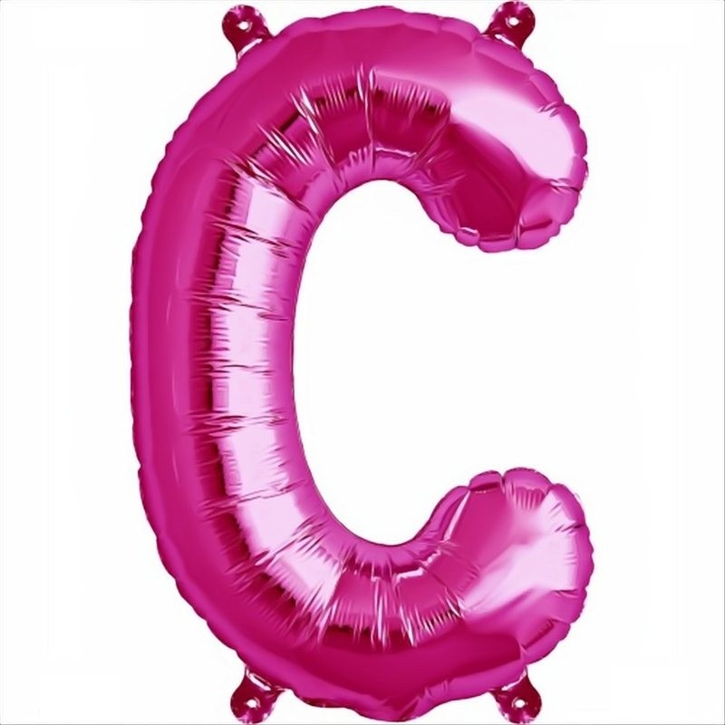 Balon folie litera C mini magenta, 41 cm, Northstar