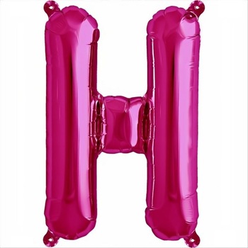 Balon folie litera H mini magenta, 41 cm, Northstar Balon folie litera H mini magenta, 41 cm, Northstar