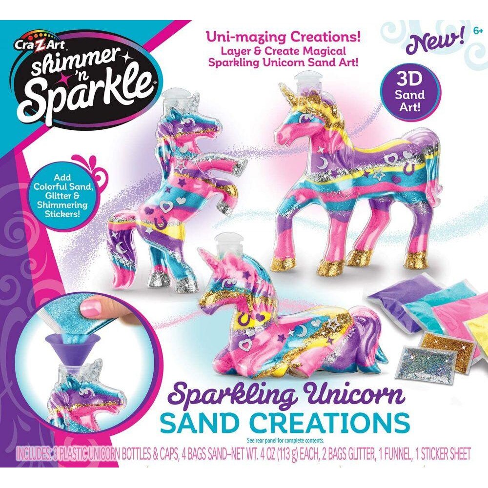Set creatie Cra-Z-Art cu nisip - Decor unicorn
