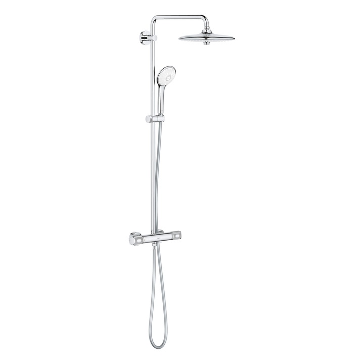 GROHE Euphoria System 260 27296003 zuhanyoszlop, 1/2'', látszólagos, termosztát, 260 mm, króm
