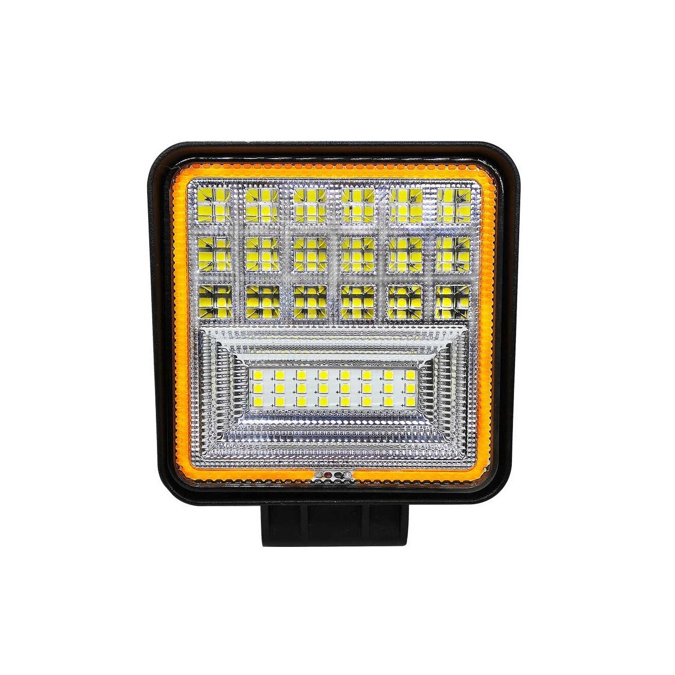 Lampa LED Flexzon, Lumina Ceata, Iluminat, Alb / Portocaliu, 126W, 12V / 24V, Flood Beam, Exterior