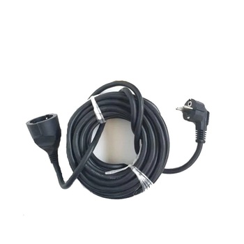 Cablu prelungitor curent 10 metri negru grosime 2.5mm 2800w Cablu prelungitor curent 10 metri negru grosime 2.5mm 2800w