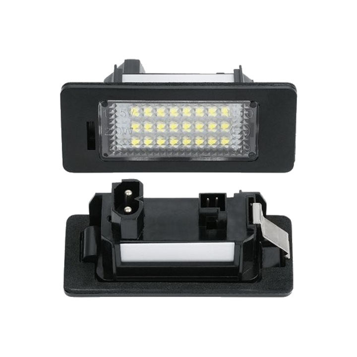Set 2 Lampi numar LED, fara eroare de bec ars BMW E90, E60, E39, X5 E70, X1 E84, E82, E88, E61, E91, E92, E93