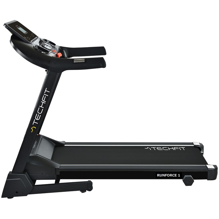 Banda alergareTECHFIT RUNFORCE 1 , motor 2 CP, viteza 1-14 km/h, 12 programe , Bluetooth&FITSHOW,KINOMAP, greutate maxima utlizator 110 kg