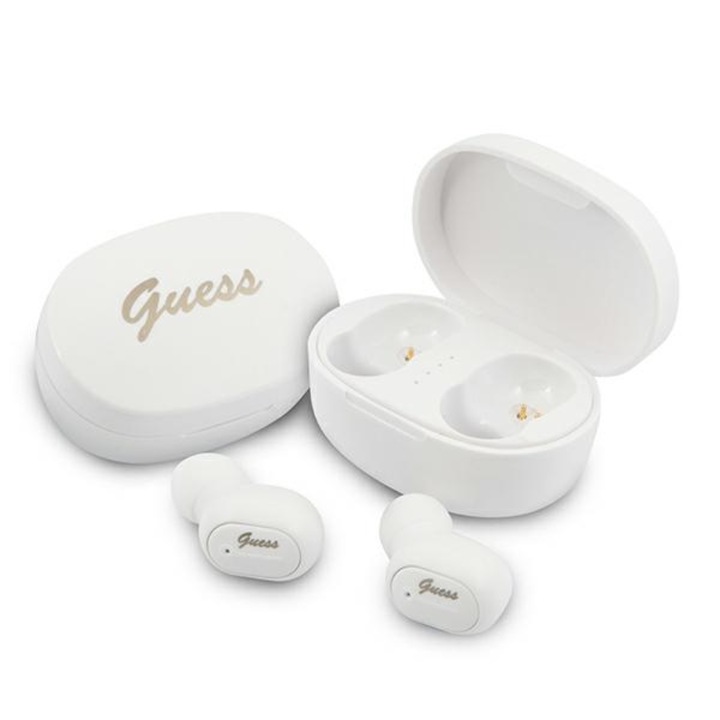Guess vezeték nélküli Stereo fülhallgató töltő tokkal V5.2 4H GUTWST30WH fehér